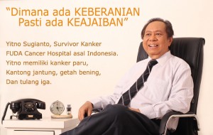 "Selalu ada keajaiban dalam keberanian," Yitno Sugianto survivor 4 jenis kanker